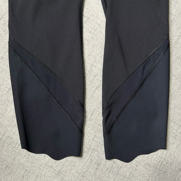 Lululemon Wunder Under High Rise Leggings Special Edition Scalloped Hem Black 8 - Picture 9 of 13